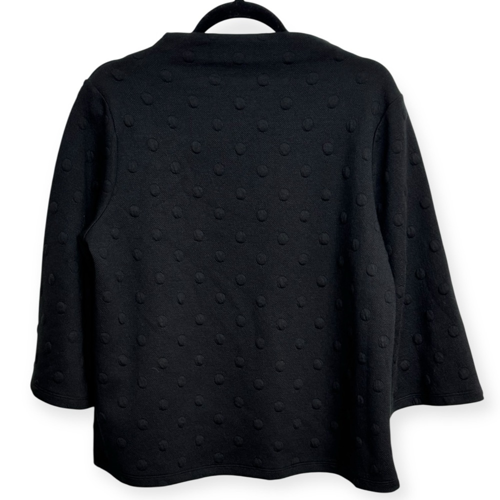 Anthropologie: W5 Women’s Black Polka Dot Textured Sweater Blouse Size M *213 - Picture 3 of 3